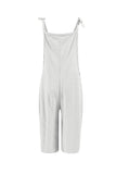 Prettyswomen Pocket Eyelet Cami Capri Jumpsuits