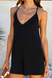 Prettyswomen Pocketed V Neck Cami Rompers