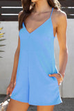 Prettyswomen Pocketed V Neck Cami Rompers