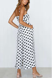 Prettyswomen Polka Dots Tie-waist Cami Jumpsuits