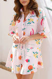 Prettyswomen Printed Button-down Rompers