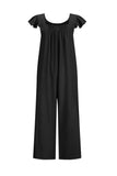 Prettyswomen Ruffle Sleeve Pocketed Jumpsuits