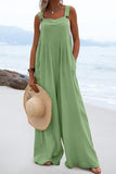 Prettyswomen Sleeveless Button-down Jumpsuits