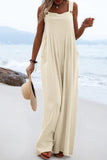 Prettyswomen Sleeveless Button-down Jumpsuits