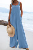 Prettyswomen Sleeveless Button-down Jumpsuits