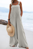 Prettyswomen Sleeveless Button-down Jumpsuits