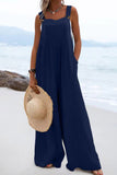 Prettyswomen Sleeveless Button-down Jumpsuits