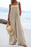 Prettyswomen Sleeveless Button-down Jumpsuits