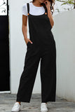 Prettyswomen Solid Color Sleeveless Long Pants Jumpsuits