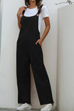 Prettyswomen Solid Color Sleeveless Long Pants Jumpsuits