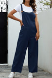 Prettyswomen Solid Color Sleeveless Long Pants Jumpsuits