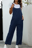 Prettyswomen Solid Color Sleeveless Long Pants Jumpsuits