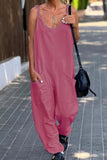 Prettyswomen Solid Pocketed Cami Jumpsuits