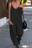 Prettyswomen Solid Pocketed Cami Jumpsuits