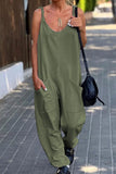 Prettyswomen Solid Pocketed Cami Jumpsuits