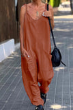 Prettyswomen Solid Pocketed Cami Jumpsuits