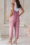 Prettyswomen Solid Color Pocket Strappy Jumpsuits