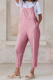 Prettyswomen Solid Color Pocket Strappy Jumpsuits