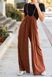 Prettyswomen Spaghetti Straps Tie-back Jumpsuits