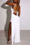 Prettyswomen Tie-back Side Slit Cami Jumpsuits