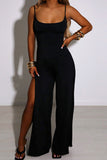 Prettyswomen Tie-back Side Slit Cami Jumpsuits