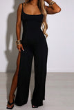 Prettyswomen Tie-back Side Slit Cami Jumpsuits