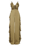 Prettyswomen Agnes Ruffle V-neck Jumpsuit