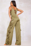 Prettyswomen Agnes Ruffle V-neck Jumpsuit