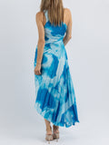 Prettyswomen Surf Blue Midi Dress