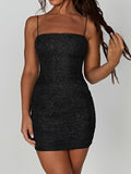 Prettyswomen Strappy Sequin Mini Dress