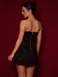 Prettyswomen Sequin Bustier Mini Dress