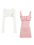 Prettyswomen Kawaii Two-Piece Knit Dress Set