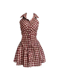 Prettyswomen Plaid Mini Birthday Dress