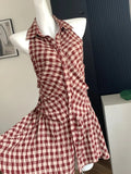 Prettyswomen Plaid Mini Birthday Dress