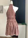 Prettyswomen Plaid Mini Birthday Dress