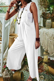 Prettyswomen Wide Leg Pocket Sleeveless Jumpsuits