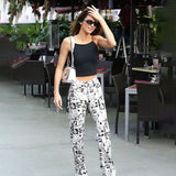 Streetwear Cartoon Print Wide Leg Pants High Waist Panelled Women Trousers 2022 Autumn Loose White Casual Elegant Pants