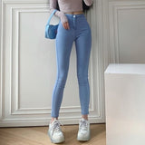 Prettyswomen Women Stretch Slim Jeans Skinny High Waist Woman Denim Pencil Pants Female Trousers Multi-Size Spring Autumn Jean Femme