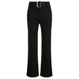 Push Up Skinny Black Flared Pants Casual Summer Straight Trousers Women Fashion 90s 2000s Aesthetic Joggers