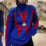 Black Friday Sales 2022 Winter Pull Sweater Outer Wear Autumn And Winter Korean Style Women's Clothing Letters Loose Pullover Sweater