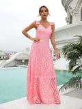 Graduation  Sling Dress Evening Party Dress Splicing Lace Cut-out A-line Lace Sexy Splicing Elegant Printing Temperament Long Prom Dress