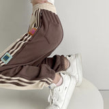 Prettyswomen 2022 New Arrival Autumn Winter Women Cotton Patchwork Ankle-Length Pants Casual Loose All-Matched Elastic Waist Harem Pants P287