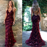 Prettyswomen 2022 Sexy V-Neck Lace Dress Women Strap Bandage Sequnined Party Long Dresses Robe Femme Ete High Waist Maxi Dress