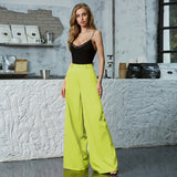 SRUBY Wide Leg Women's Pants High Waist Straight Pants For Women 2022 New Spring Autumn Office Lady Loose Casual Trouser Female