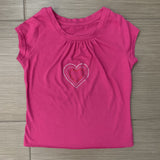 Prettyswomen Grunge Baby Tees Heart Diamonds Print Crop Top Hot Girl Pink Slim Fit Pullovers Y2K Aesthetic T-shirt Women Clothes