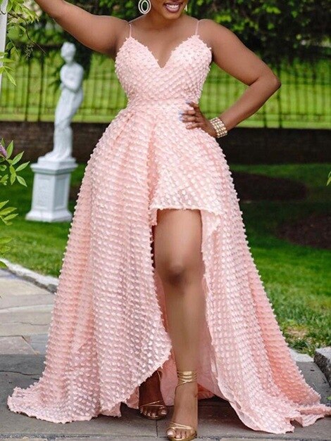 2022 Spaghetti Straps Prom Homecoming Dresses Plus Size Backless Evening Party Vestido Lady Sexy Pink Fashion Bridesmaid Robe