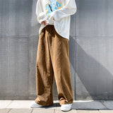 Prettyswomen Pants Women Ulzzang Couple Baggy Corduroy Female All-match BF Style Chic Simple Mopping Empire Casual Autumn Fashion Student New