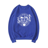 Prettyswomen Halloween Costume Local Witches Union Salem Sweatshirt Halloween Sweatshirt Women Hoodies Witches Clothes Long Sleeve Pullovers Fall Tops Hoodie