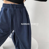 Prettyswomen 2022 New Arrival Autumn Korean Style Women All-Matched Cotton Ankle-Length Pants Casual Loose Elastic Waist Harem Pants P91