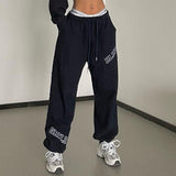 Prettyswomen  Y2K White Joggers Sweatpants Women Oversize Korean Streetwear Letter Print Jogging Sports Pants Harajuku Trousers Female